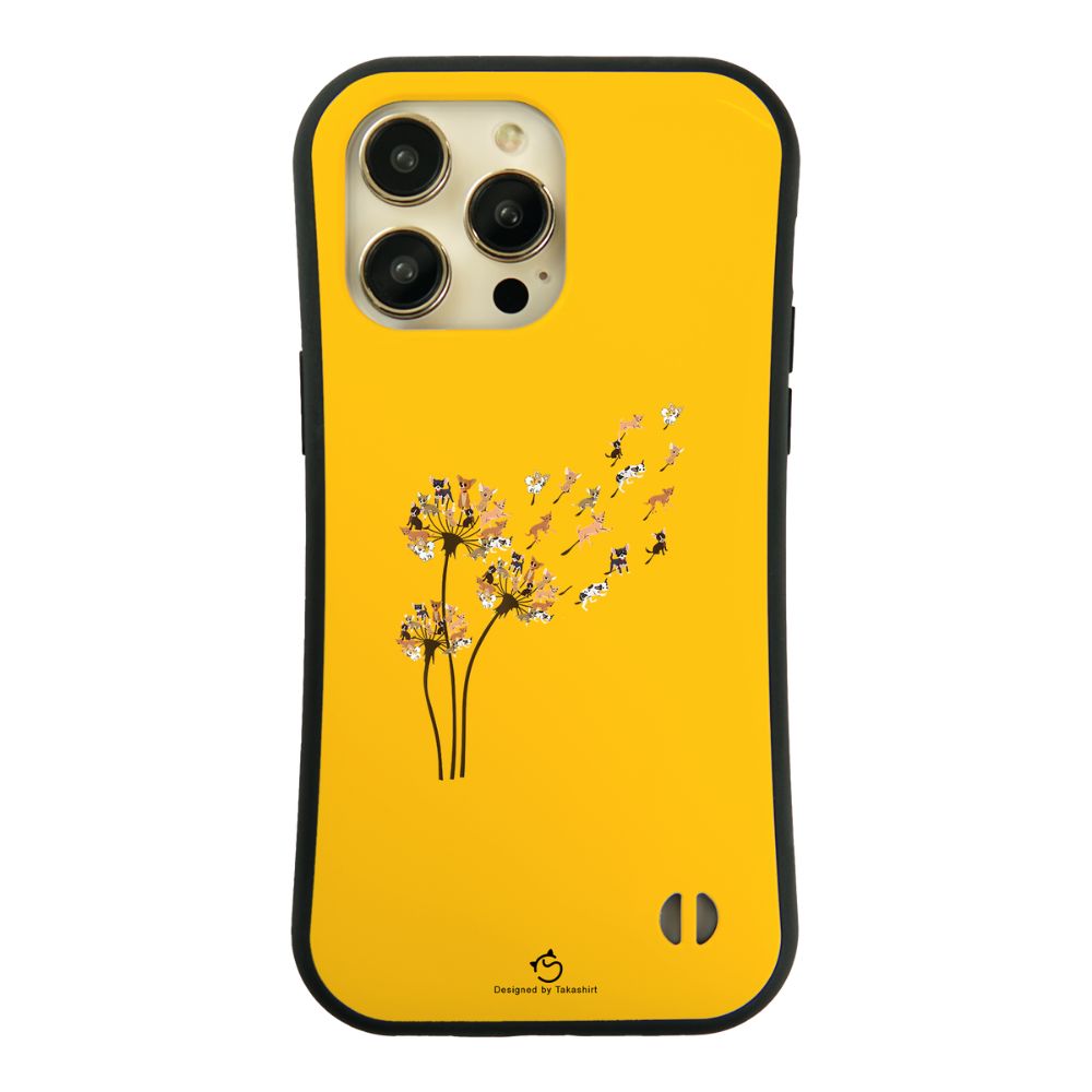 ケース いぬ 犬 イラスト チワワ タンポポ ケース iPhone8, SE2, SE3 ~ ケースiPhone17シリーズ
